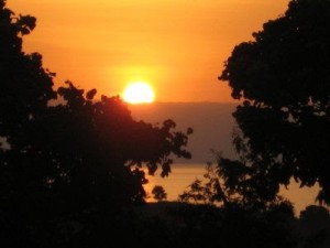 Sunset over Lake Tanganyika